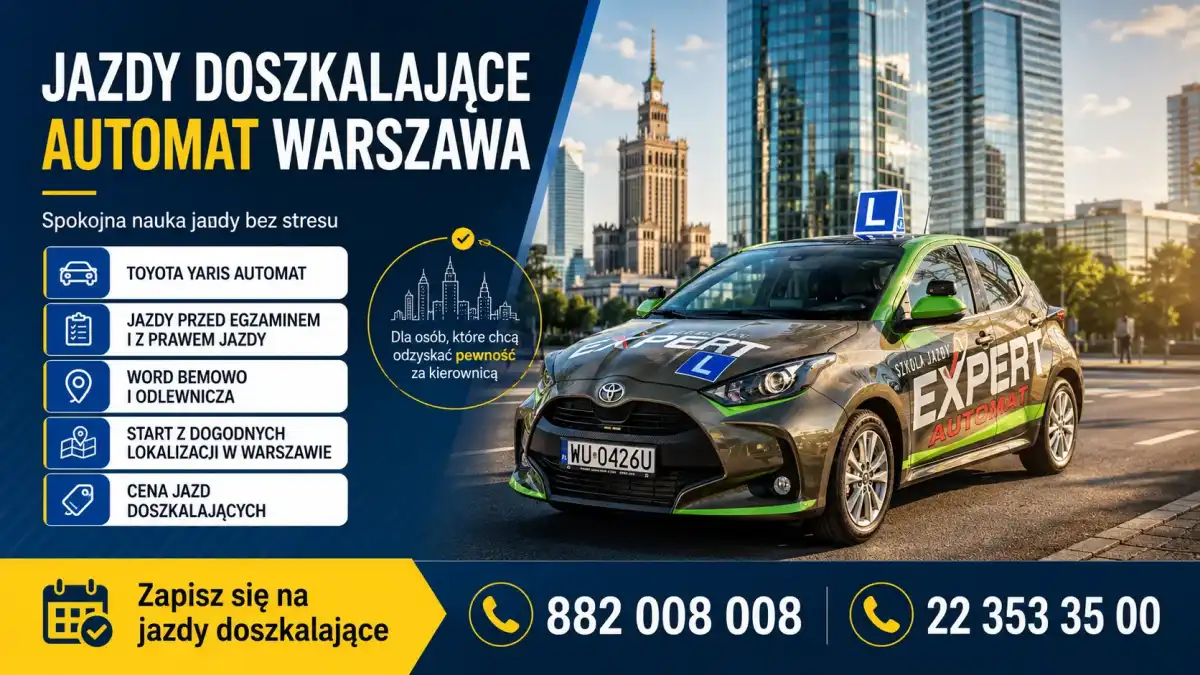jazdy doszkalające automat warszawa expert szkoła jazdy