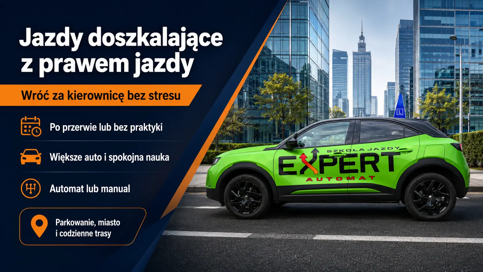 jazdy doszkalające z prawem jazdy Warszawa