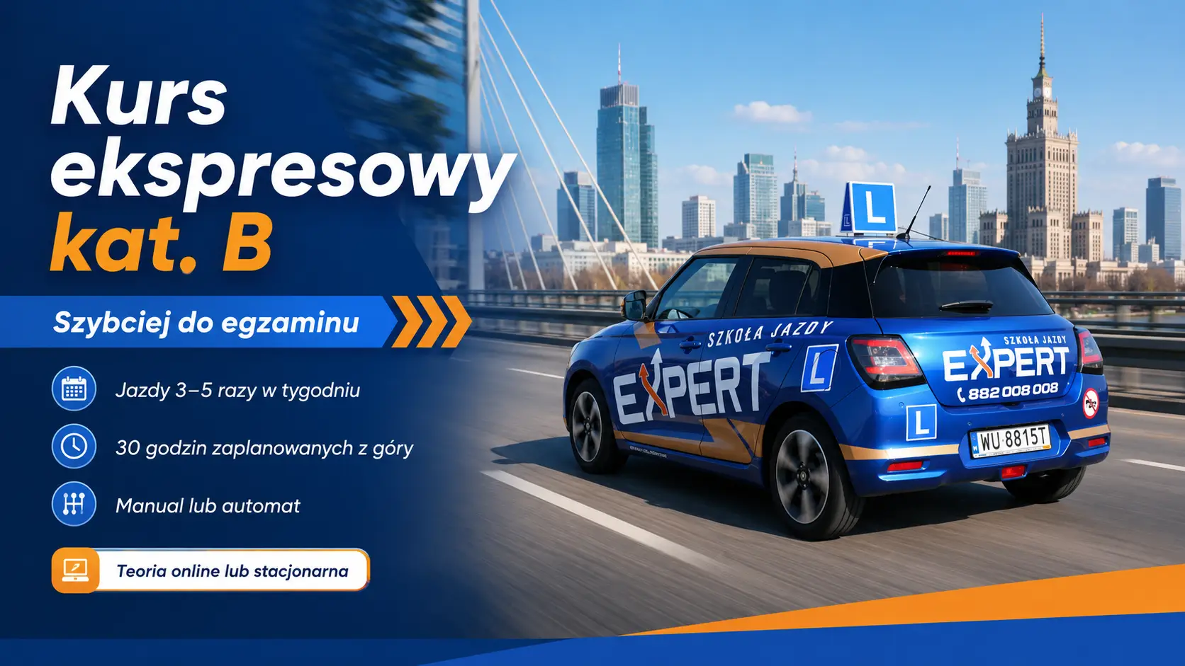 kurs ekspresowy prawa jazdy Warszawa EXPERT